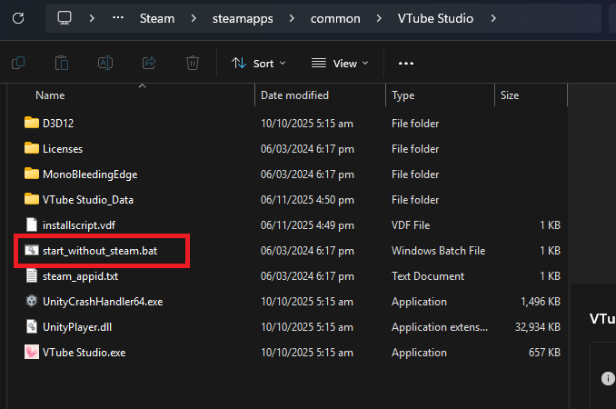 Lancer Vtube Studio sans steam
